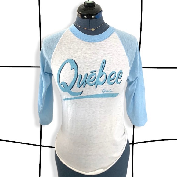 Vintage Tops - Vintage 80s Québec baseball tee